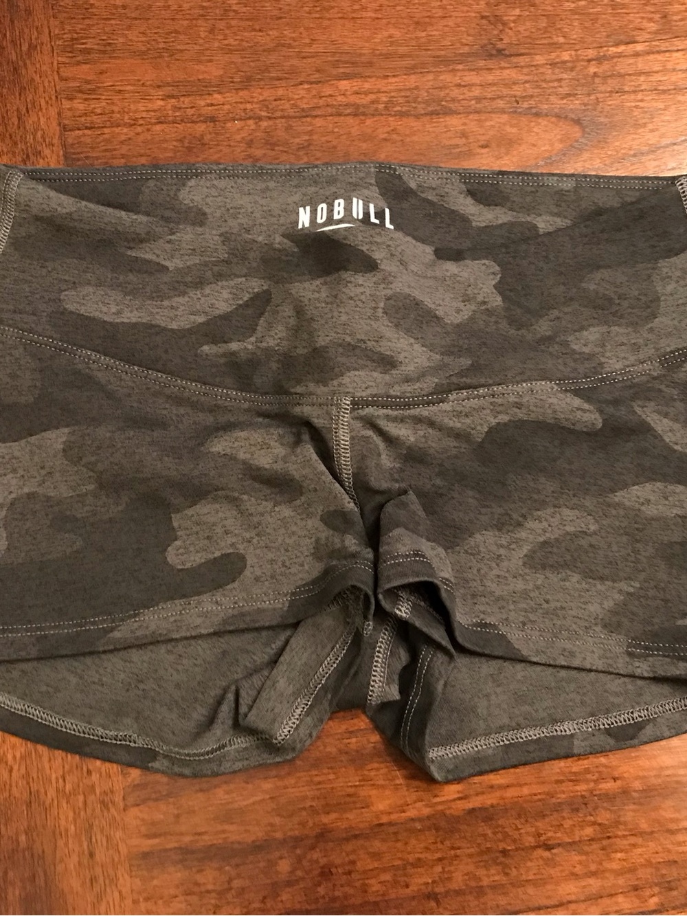 NOBULL Women's Dark Gray Camo Bike Shorts
